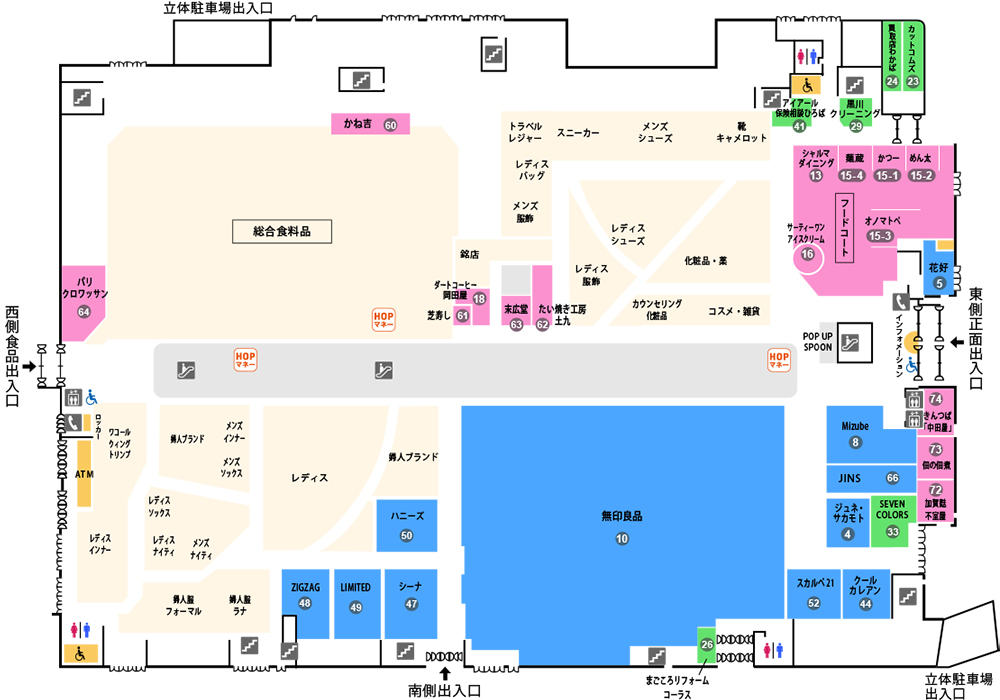 フロアマップ　1F